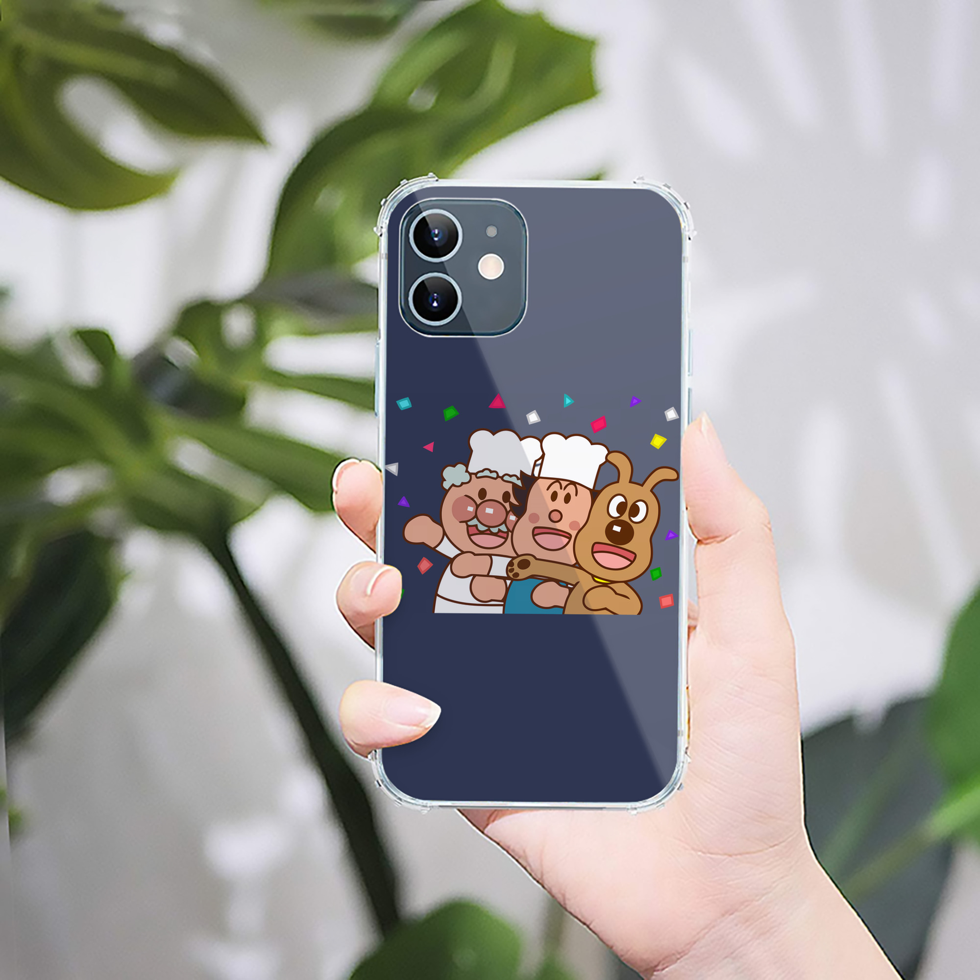 （画像用） アンパンマン Anpanman 【iPhone 12シリーズ対応】透明スマホケース（クリアソフトケース）